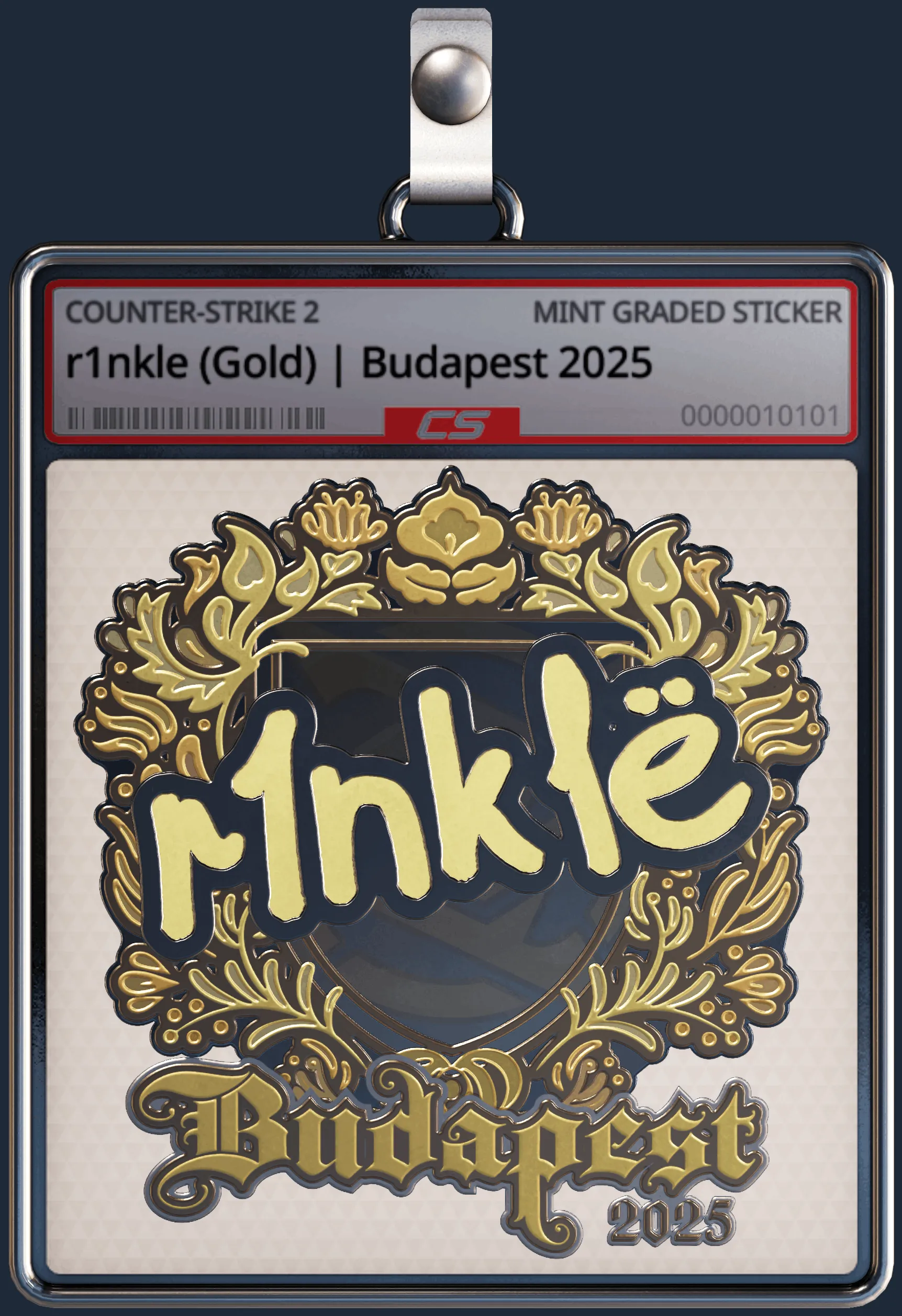 Sticker | r1nkle (Gold) | Budapest 2025