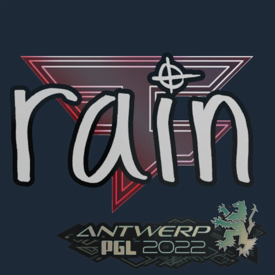 Sticker | rain | Antwerp 2022