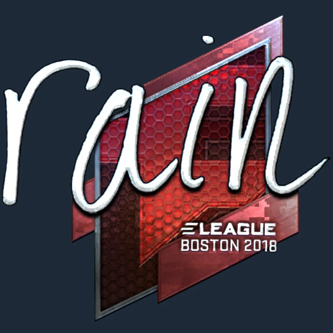 Sticker | rain (Foil) | Boston 2018