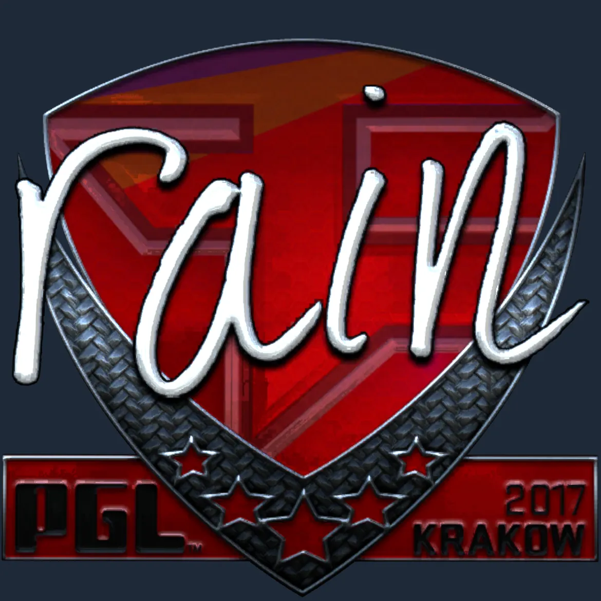 Sticker | rain (Foil) | Krakow 2017