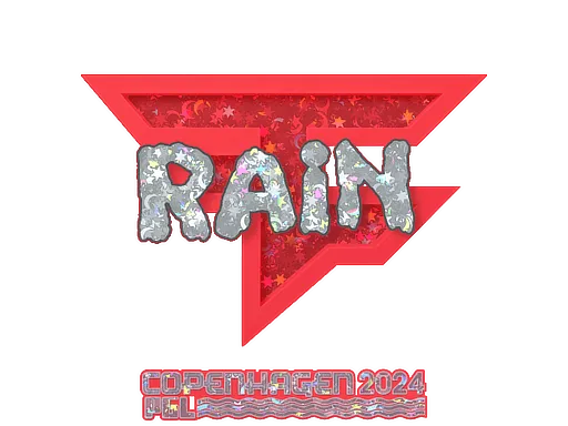 Sticker | rain (Glitter) | Copenhagen 2024