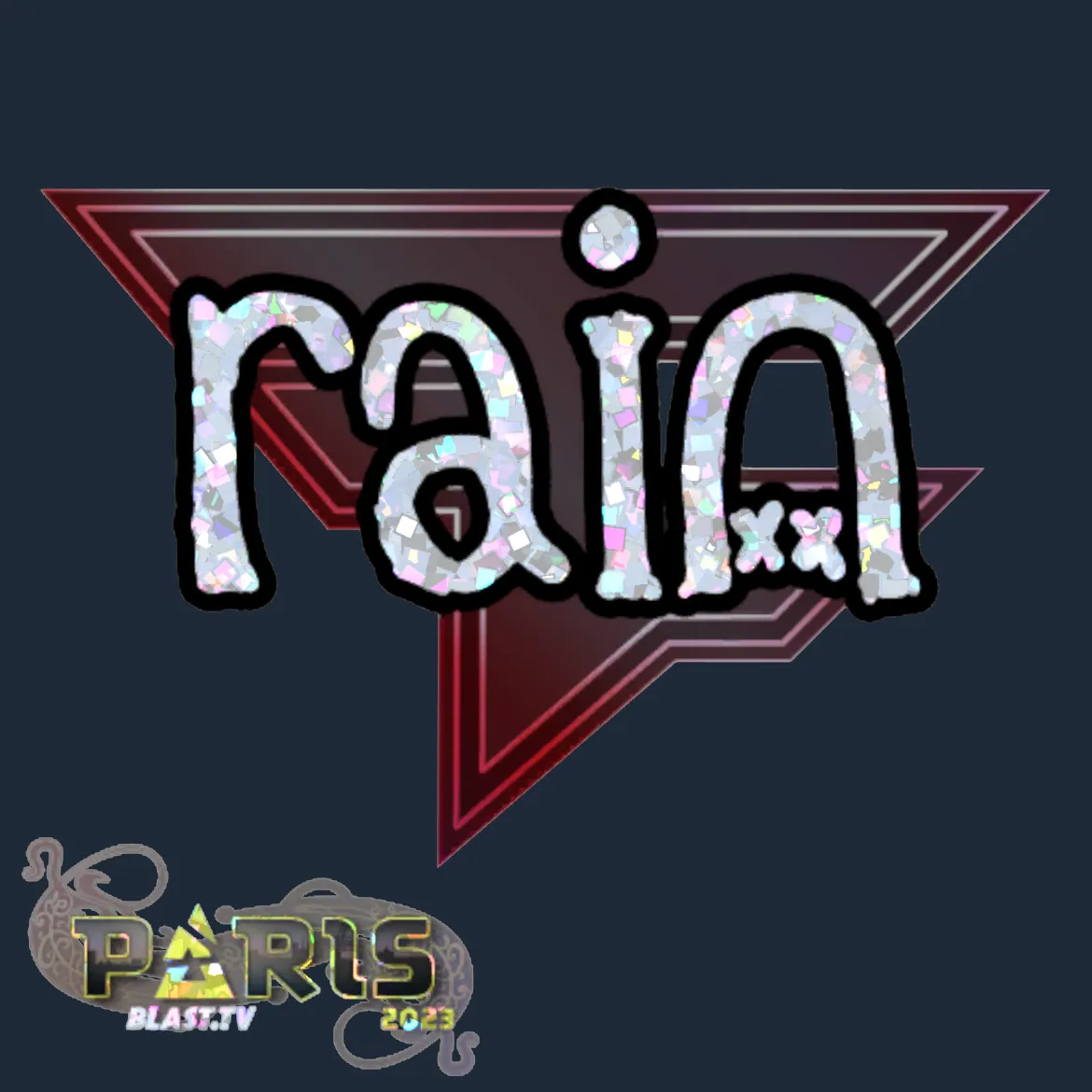 Sticker | rain (Glitter) | Paris 2023
