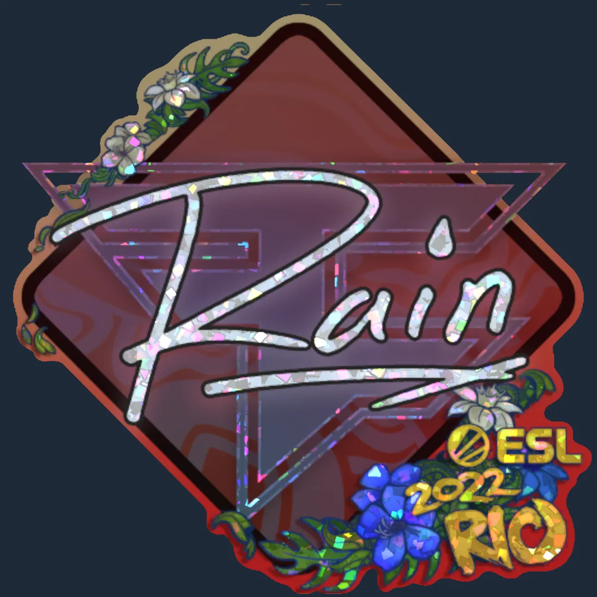 Sticker | rain (Glitter) | Rio 2022