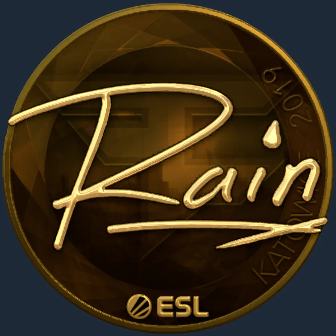 Sticker | rain (Gold) | Katowice 2019
