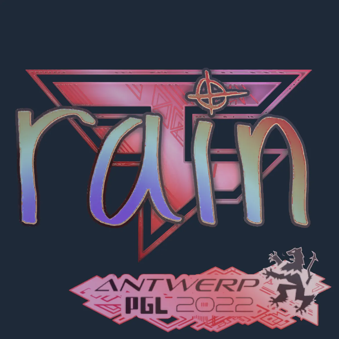 Sticker | rain (Holo) | Antwerp 2022