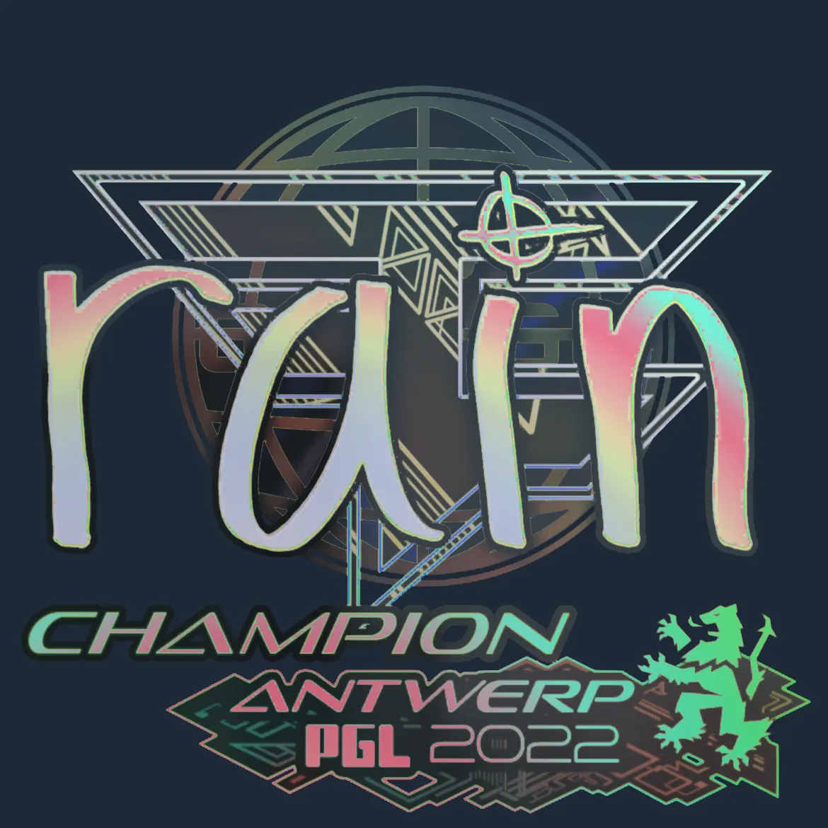 Sticker | rain (Holo, Champion) | Antwerp 2022
