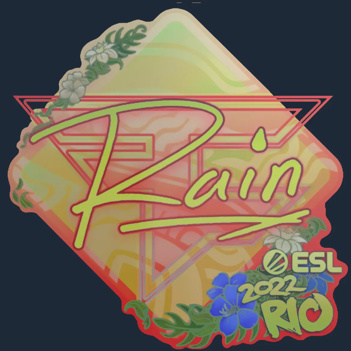 Sticker | rain (Holo) | Rio 2022