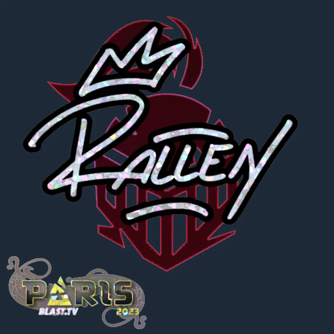 Sticker | rallen (Glitter) | Paris 2023