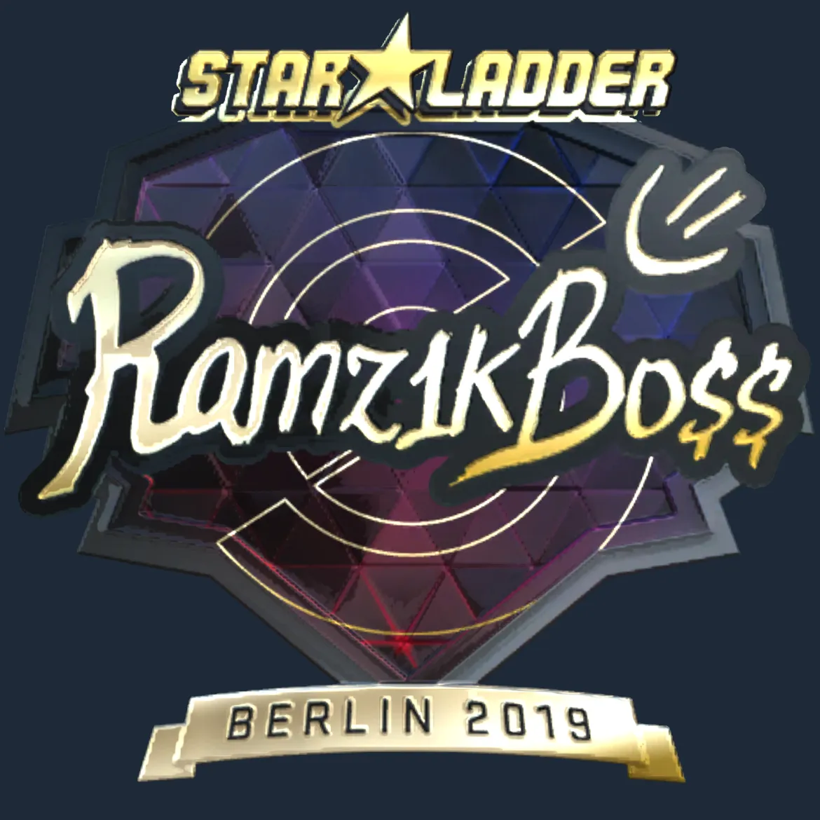 Sticker | Ramz1kBO$$ (Gold) | Berlin 2019