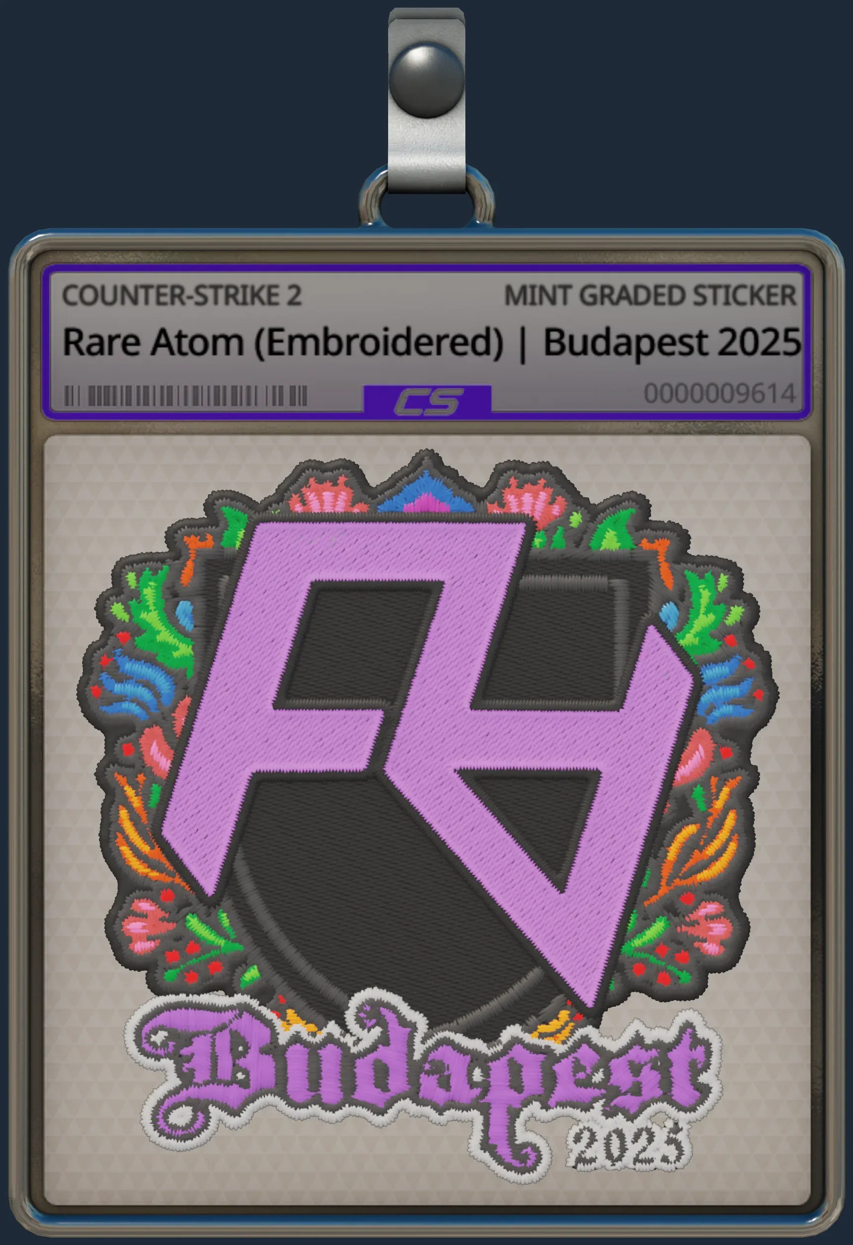 Sticker | Rare Atom (Embroidered) | Budapest 2025