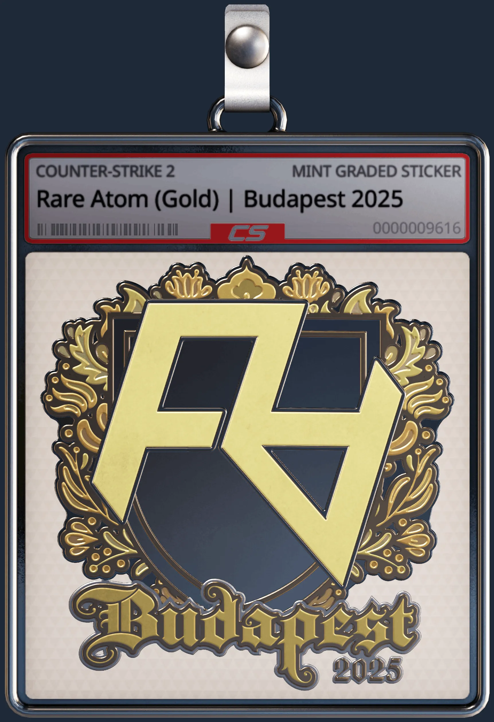 Sticker | Rare Atom (Gold) | Budapest 2025