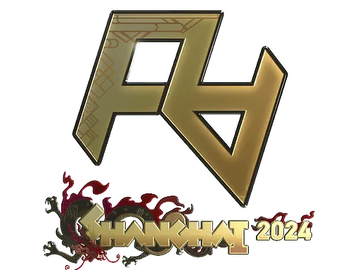 Sticker | Rare Atom (Gold) | Shanghai 2024
