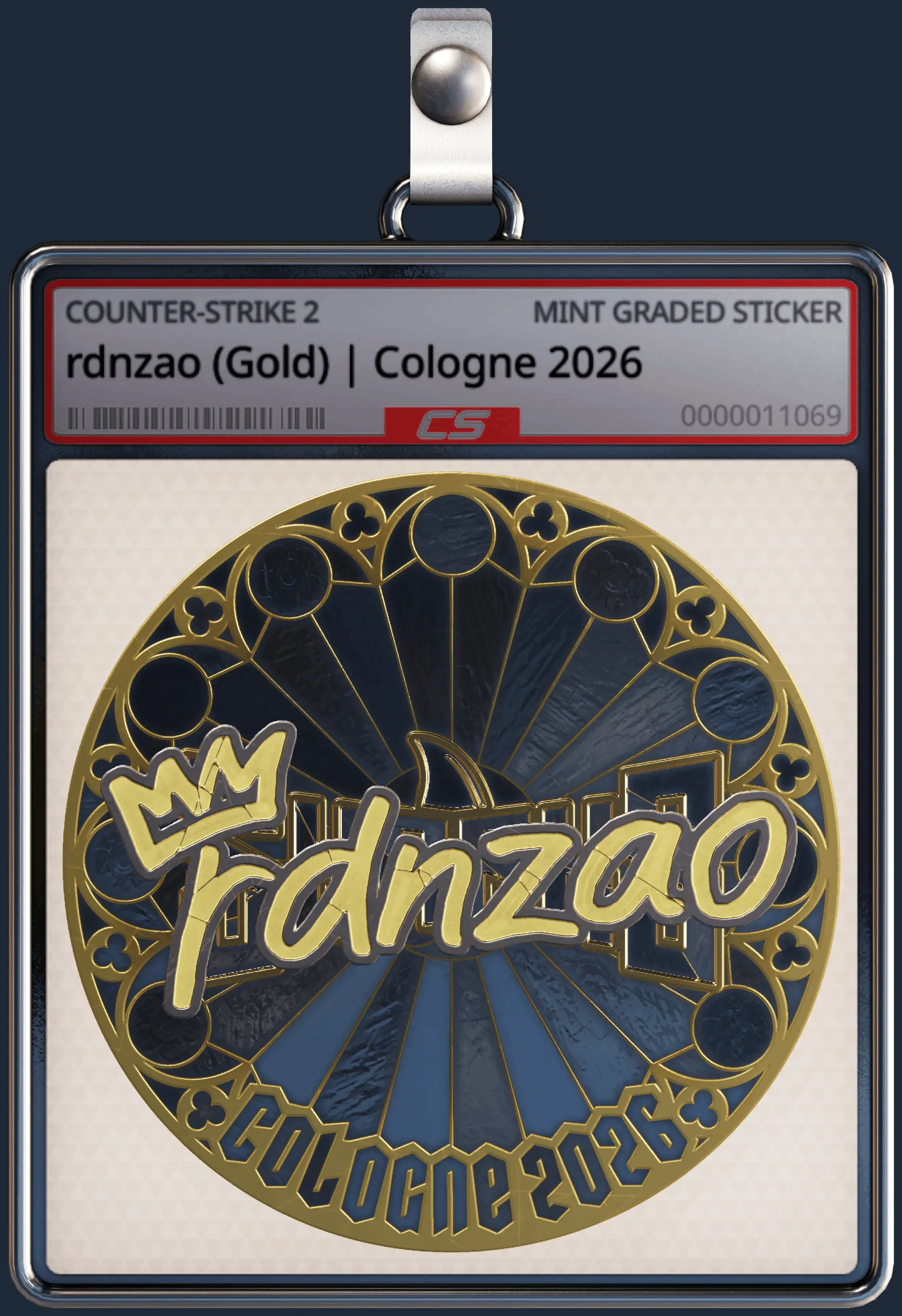 Sticker | rdnzao (Gold) | Cologne 2026