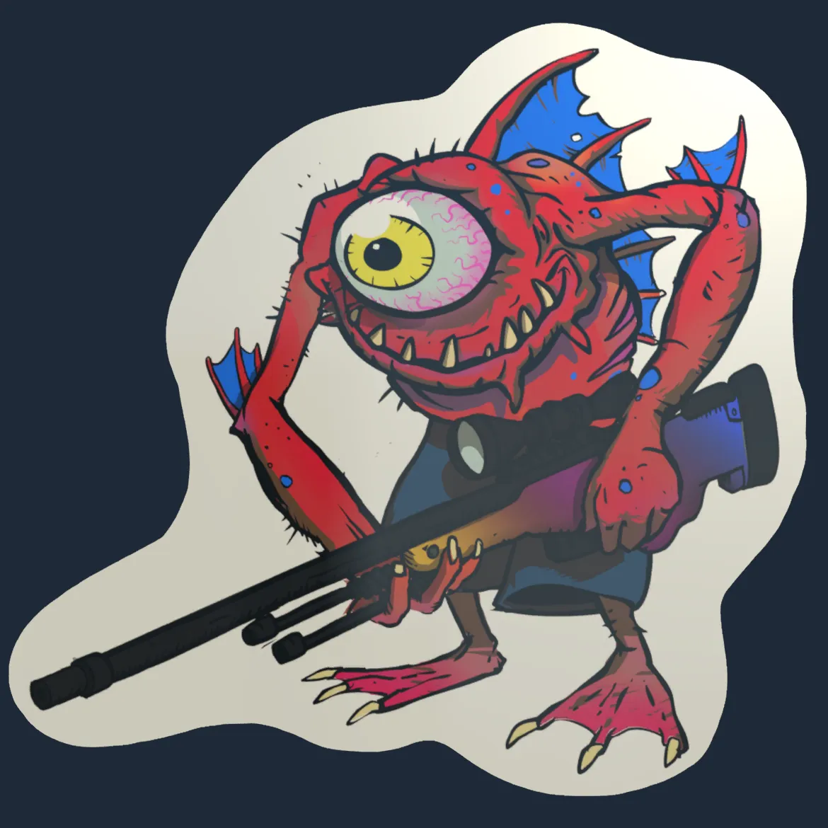 Sticker | Red Cyclawps