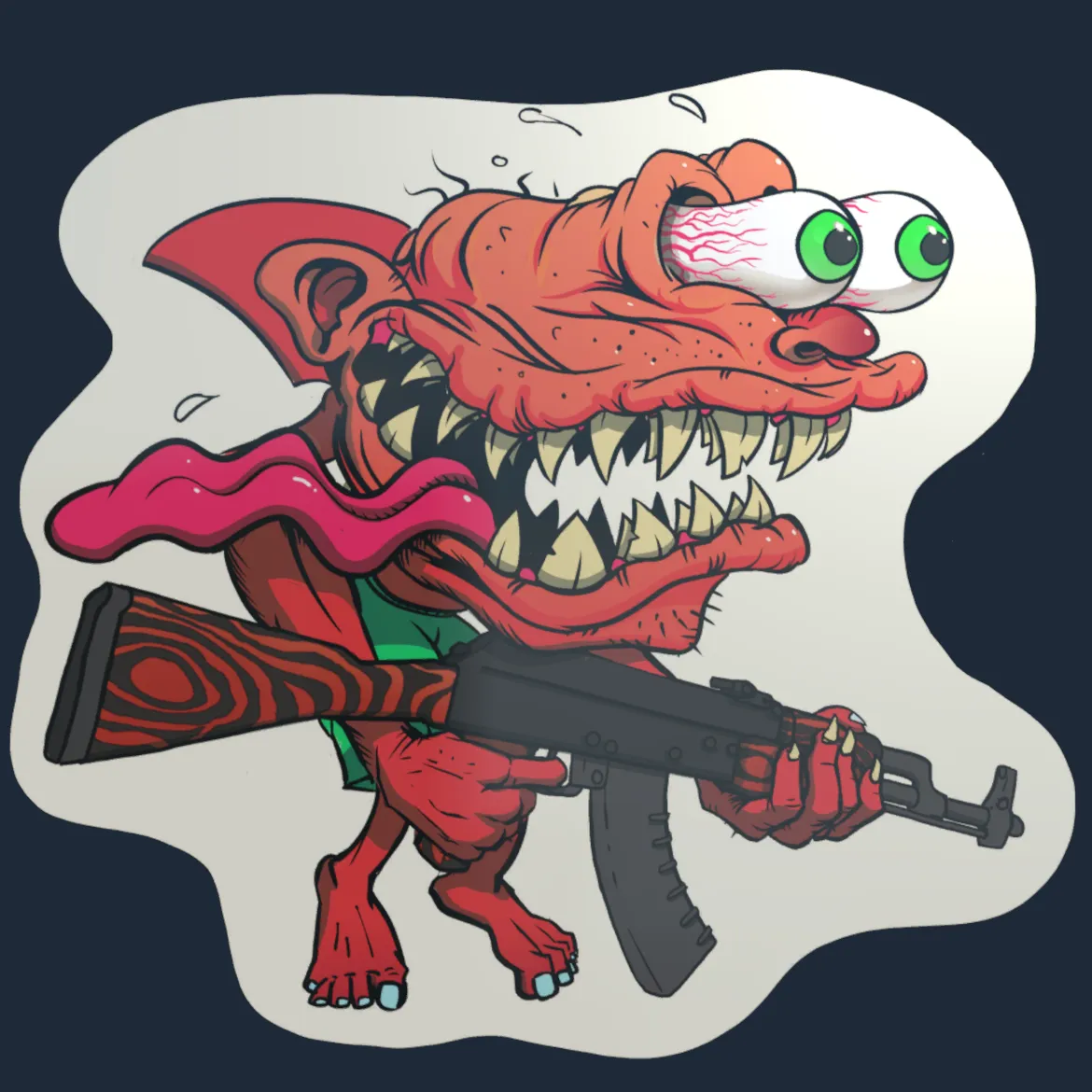 Sticker | Red Shark Shooter