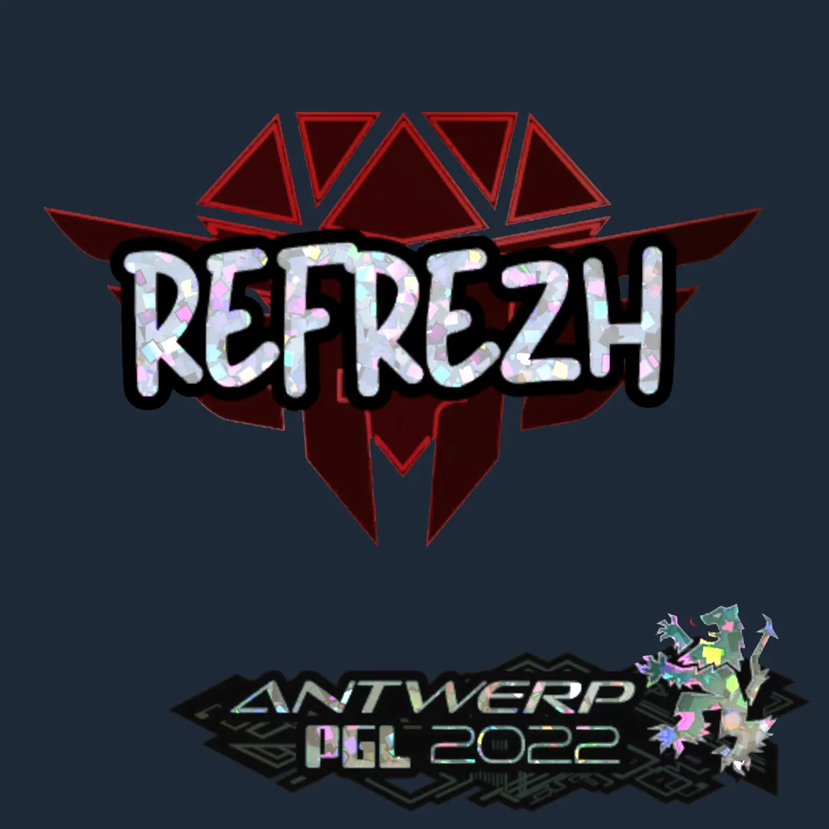 Sticker | refrezh (Glitter) | Antwerp 2022