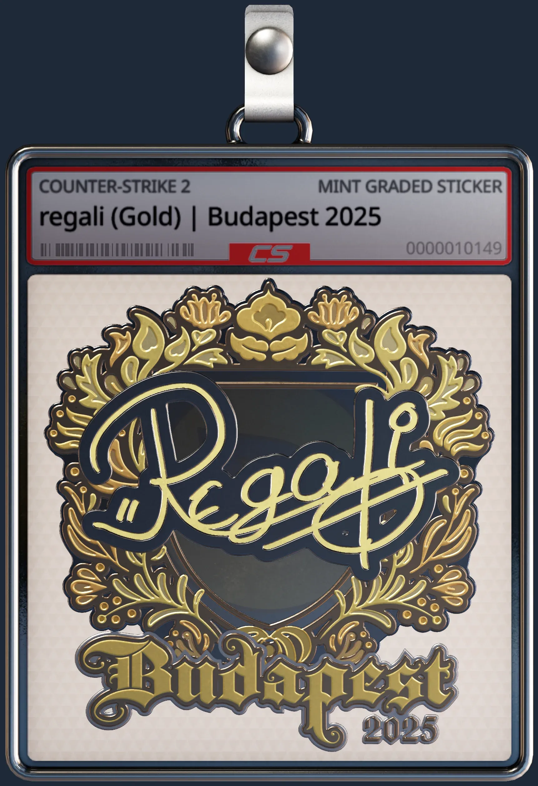 Sticker | regali (Gold) | Budapest 2025