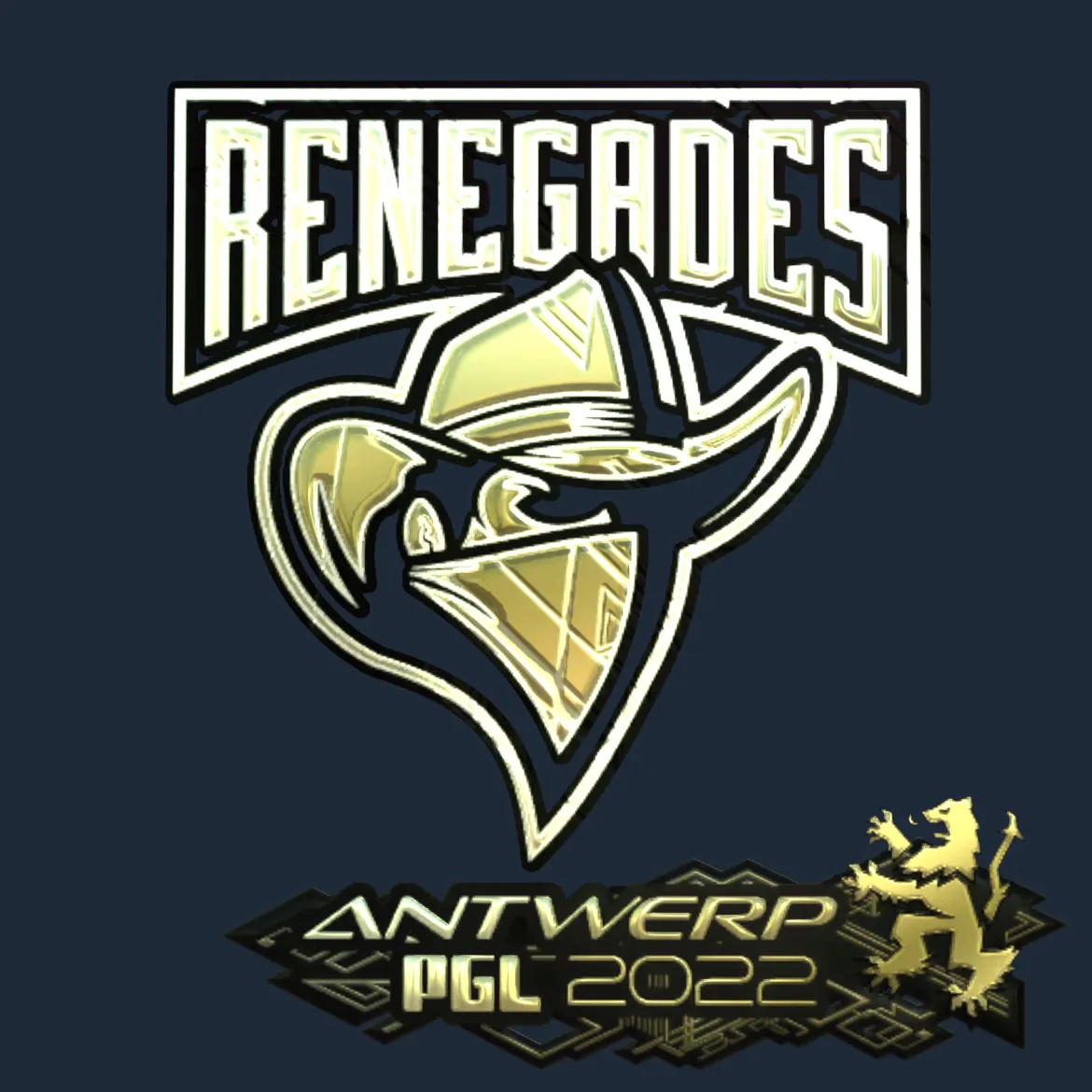 Sticker | Renegades (Gold) | Antwerp 2022