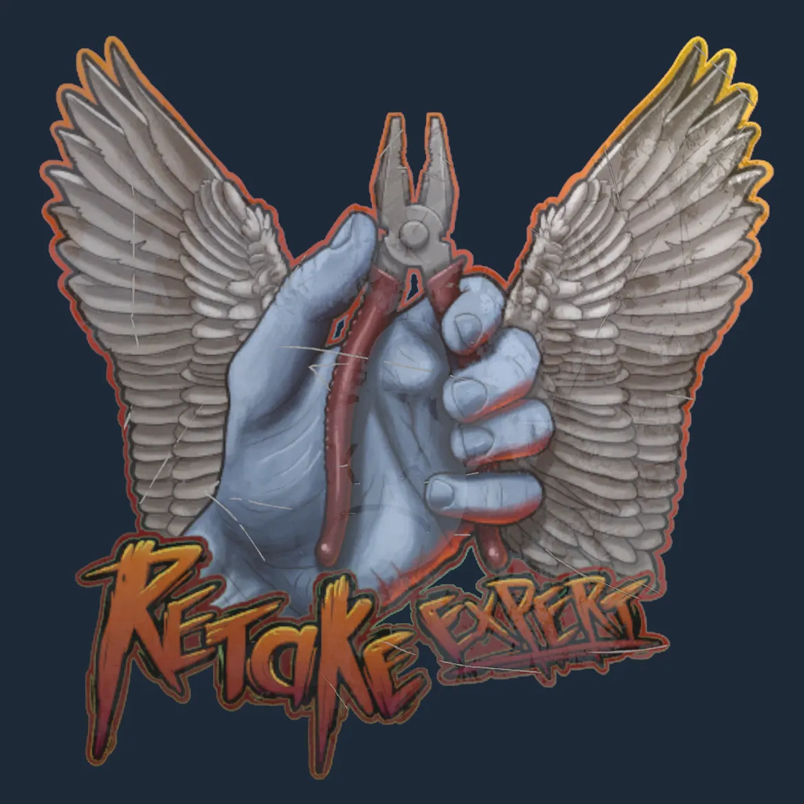Sticker | Retake Expert (Holo)