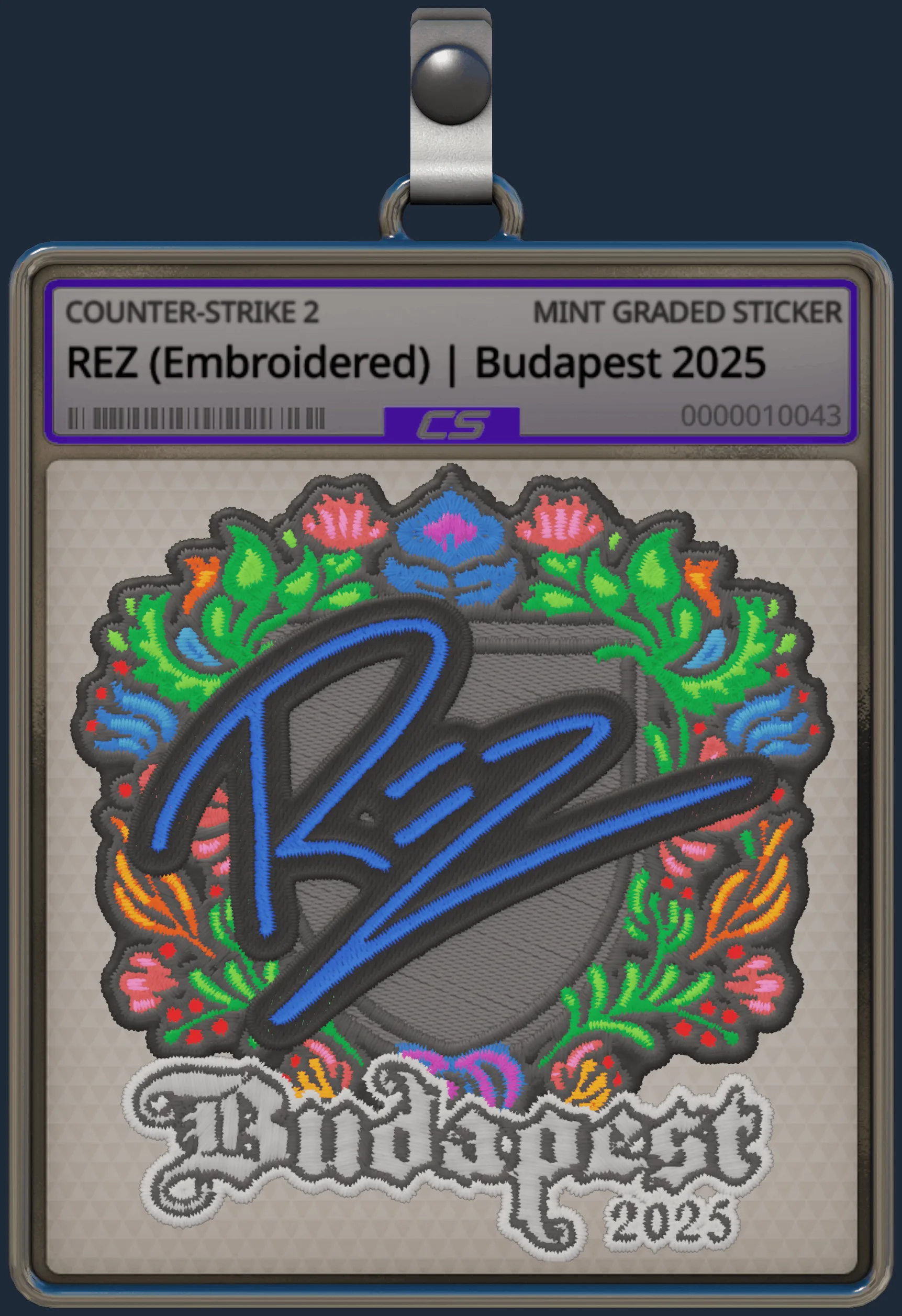 Sticker | REZ (Embroidered) | Budapest 2025
