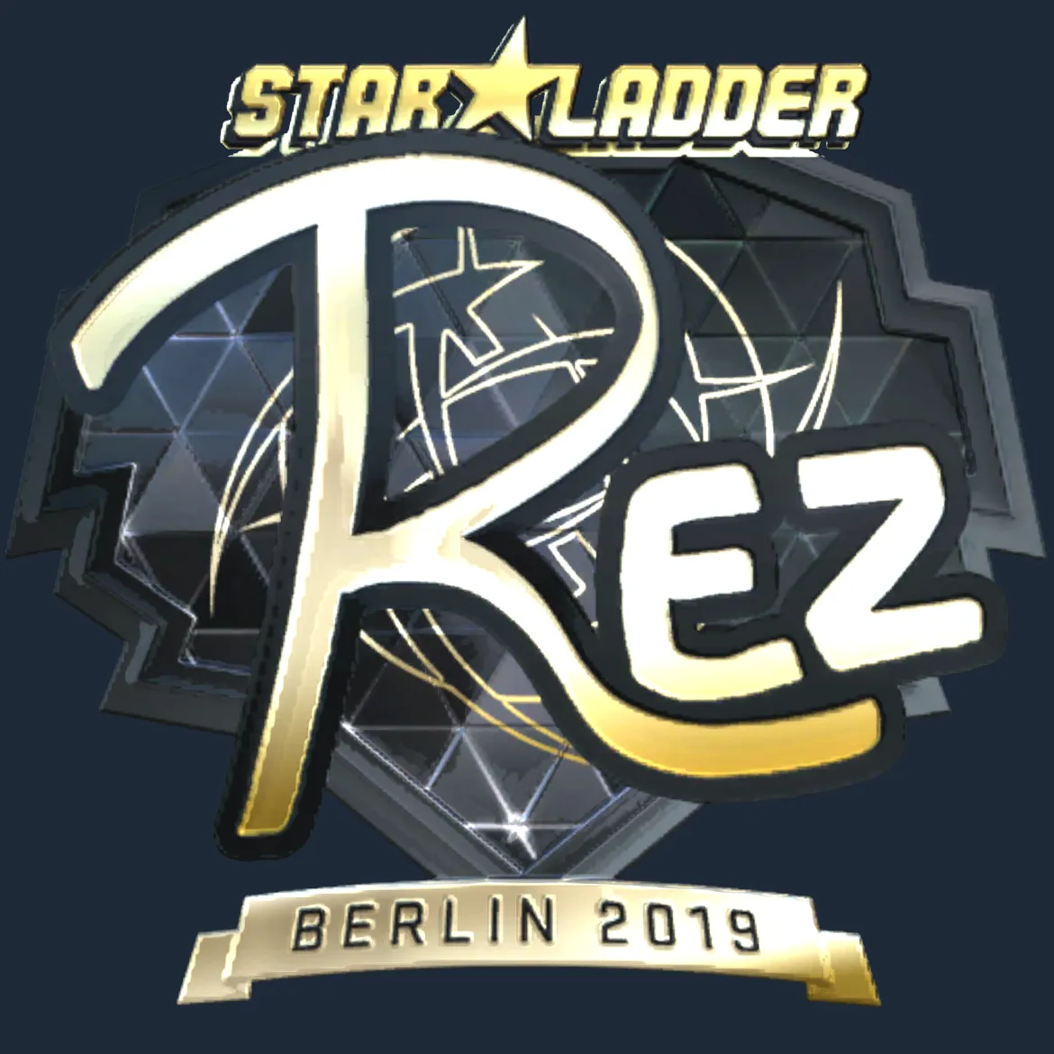 Sticker | REZ (Gold) | Berlin 2019