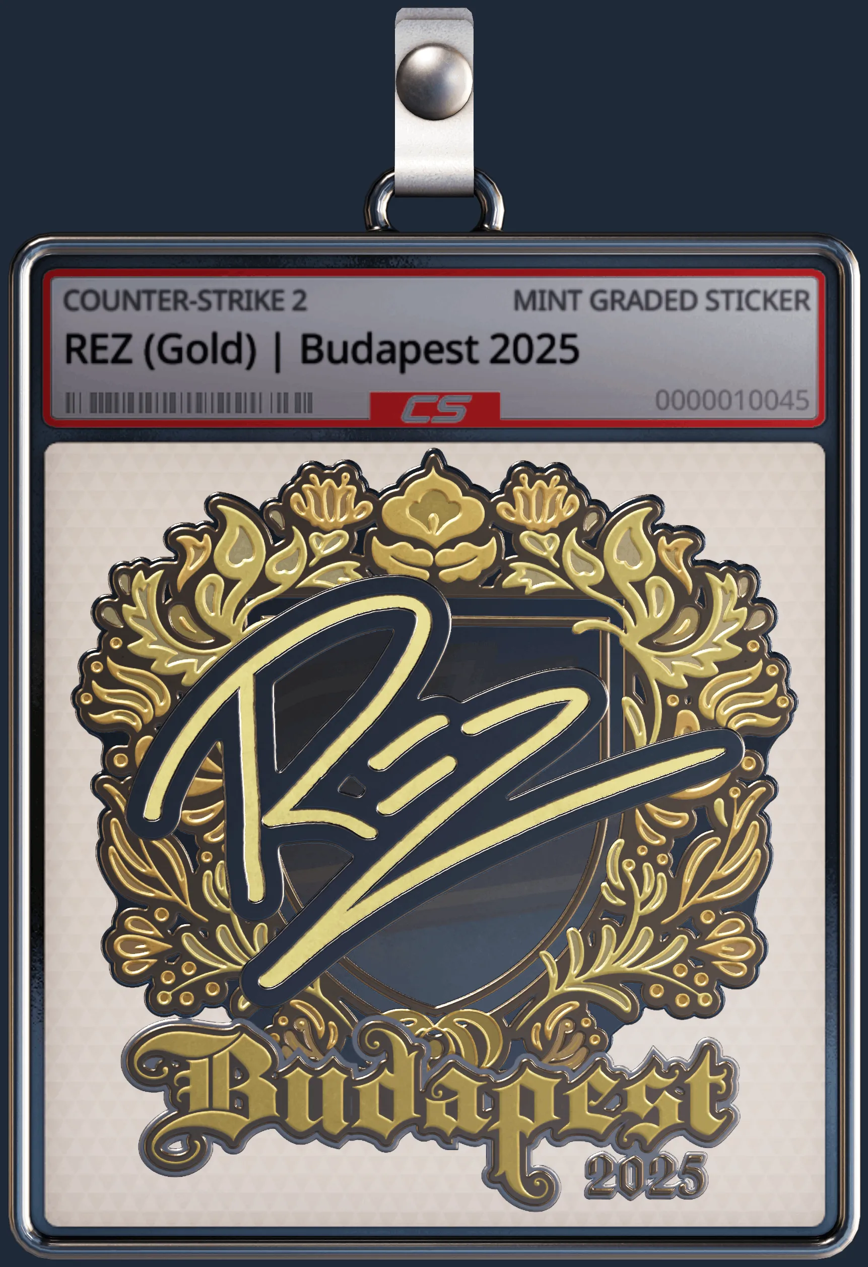 Sticker | REZ (Gold) | Budapest 2025