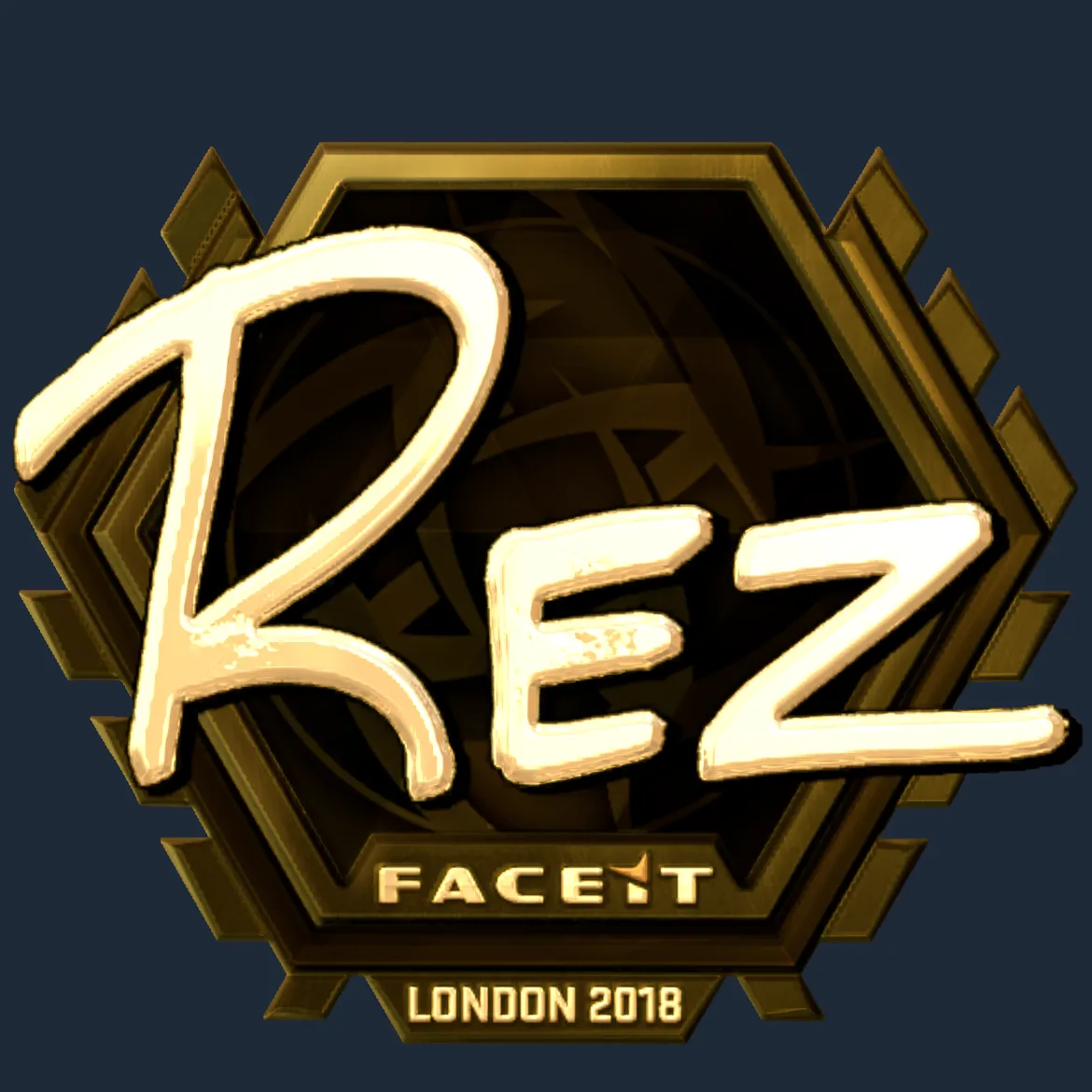 Sticker | REZ (Gold) | London 2018