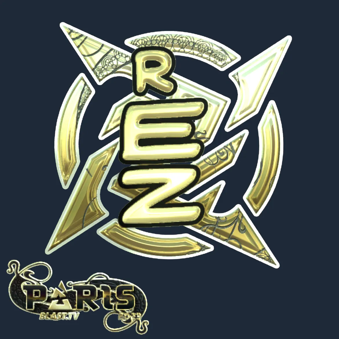 Sticker | REZ (Gold) | Paris 2023