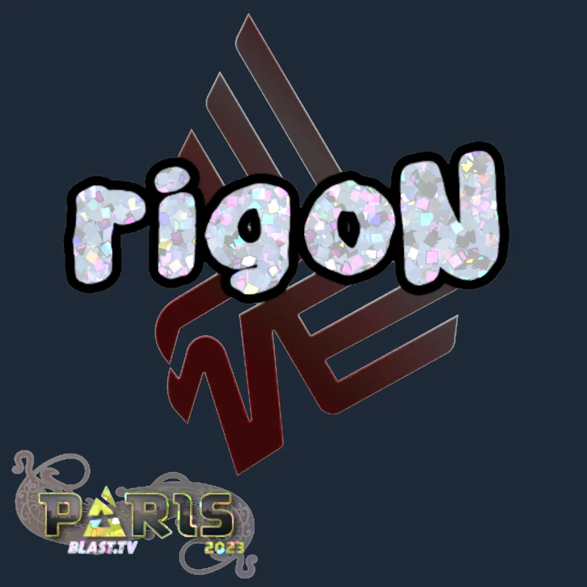 Sticker | rigoN (Glitter) | Paris 2023