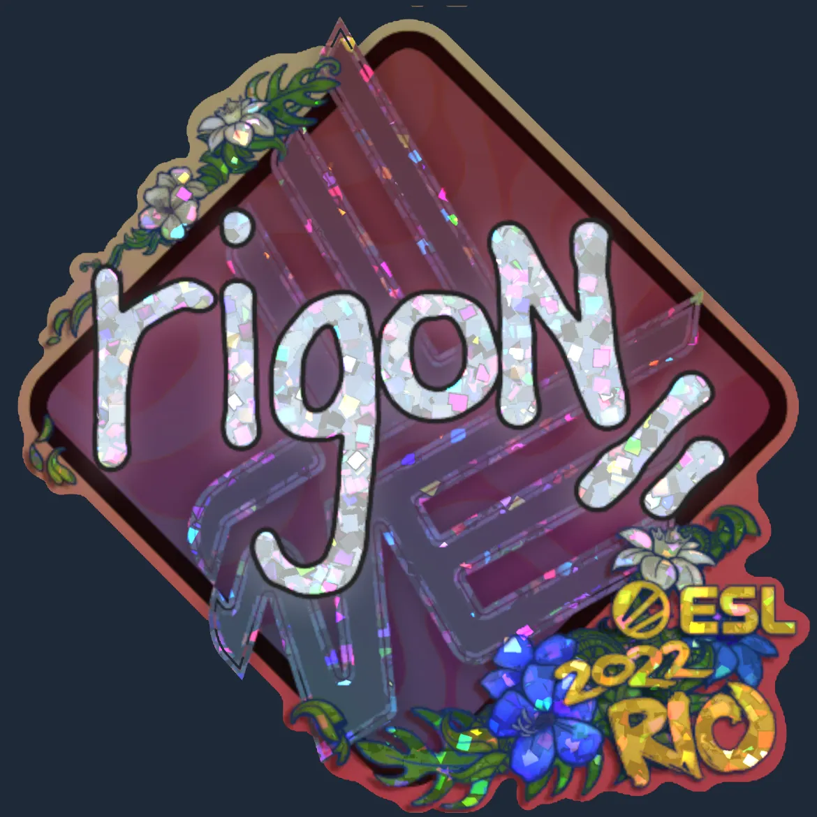 Sticker | rigoN (Glitter) | Rio 2022