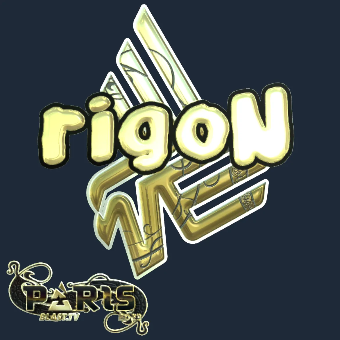 Sticker | rigoN (Gold) | Paris 2023