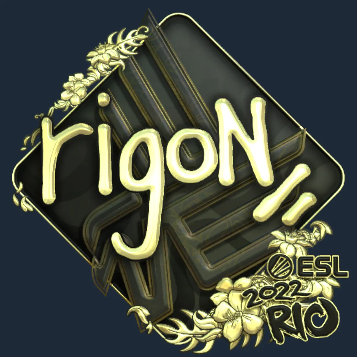 Sticker | rigoN (Gold) | Rio 2022