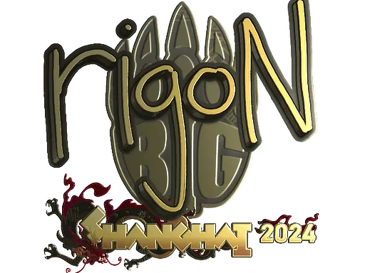 Sticker | rigoN (Gold) | Shanghai 2024