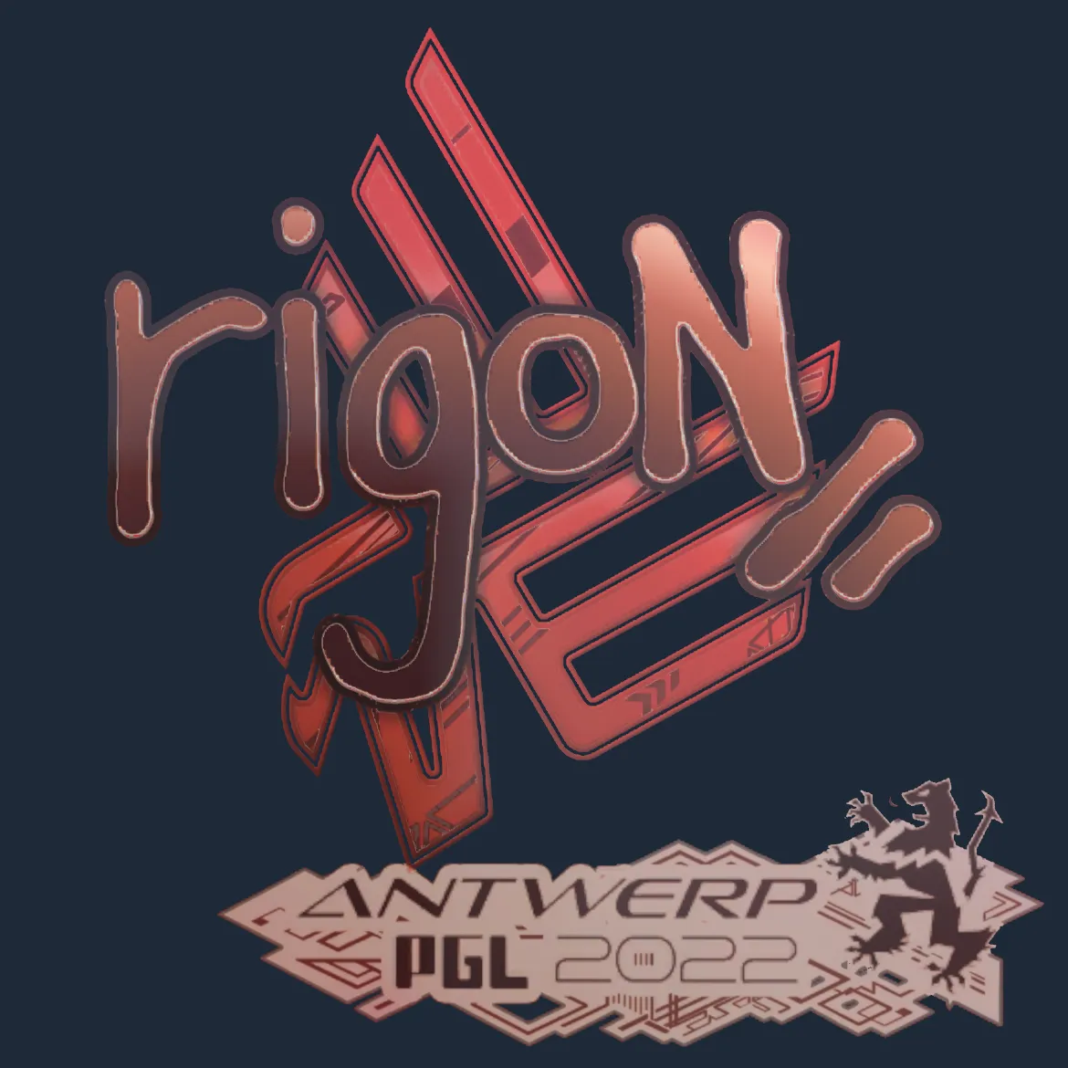 Sticker | rigoN (Holo) | Antwerp 2022