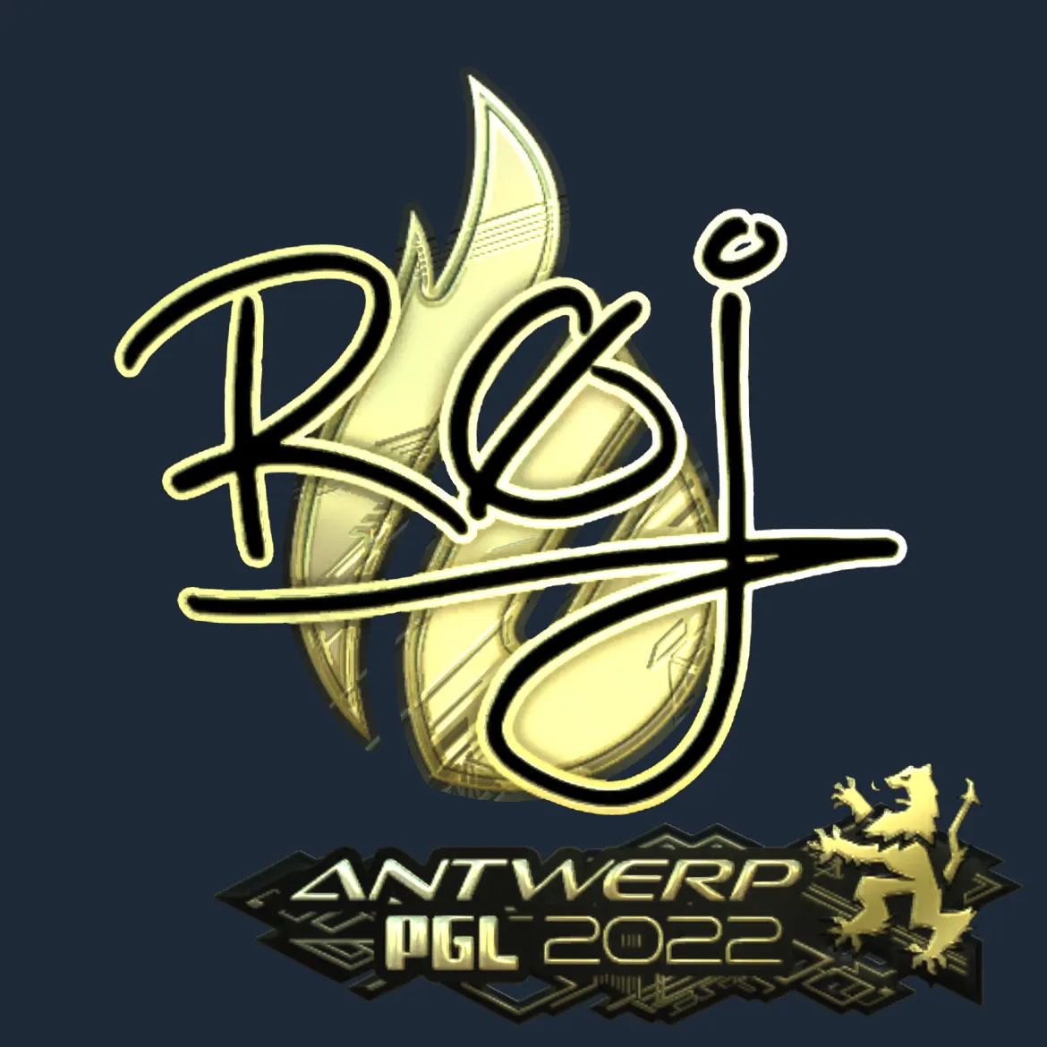 Sticker | roeJ (Gold) | Antwerp 2022