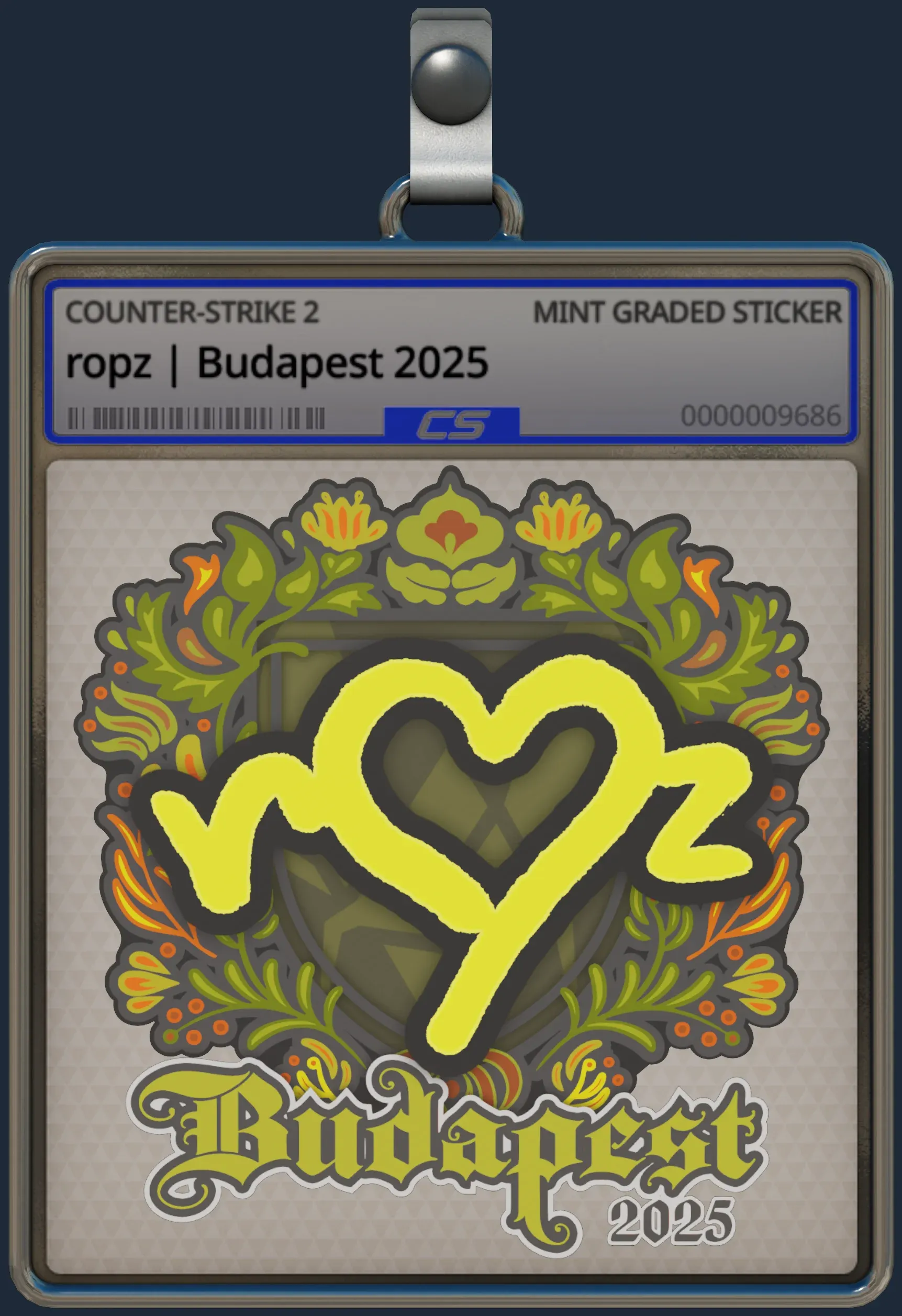 Sticker | ropz | Budapest 2025