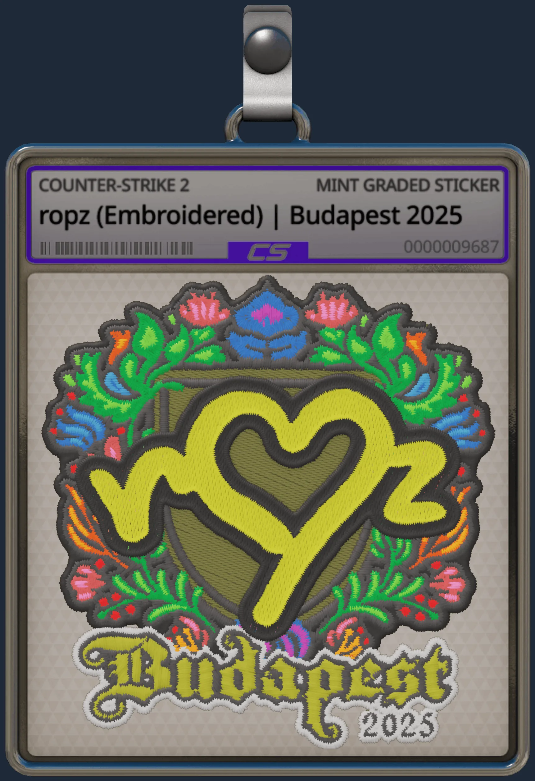 Sticker | ropz (Embroidered) | Budapest 2025