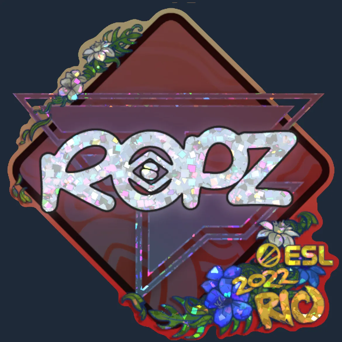 Sticker | ropz (Glitter) | Rio 2022