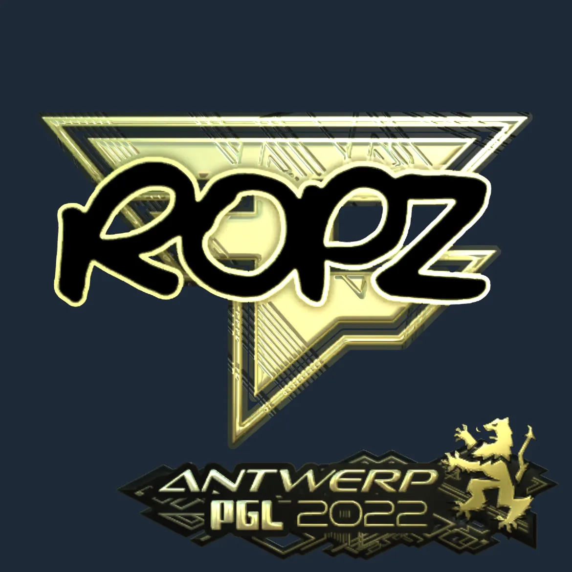 Sticker | ropz (Gold) | Antwerp 2022