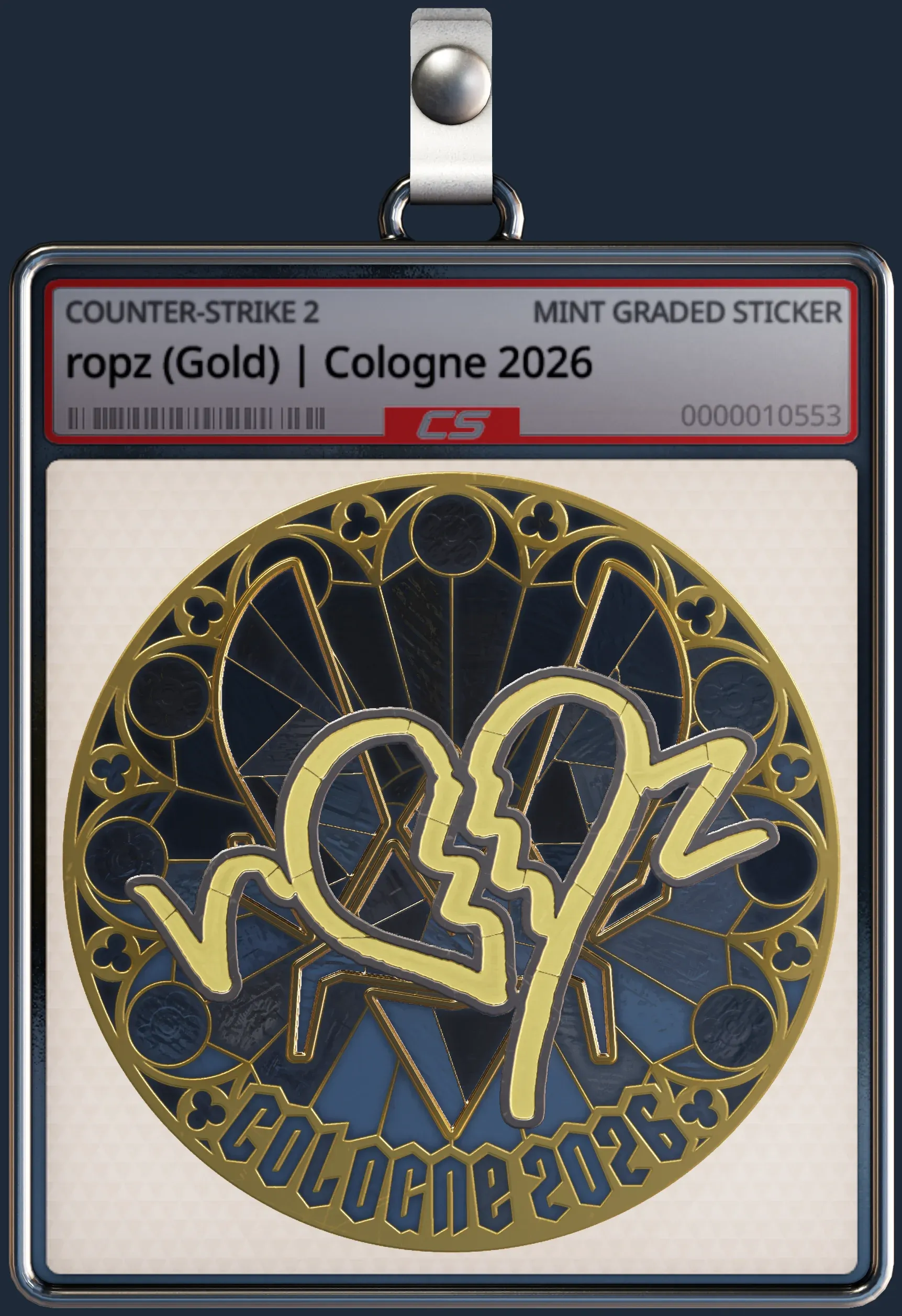 Sticker | ropz (Gold) | Cologne 2026