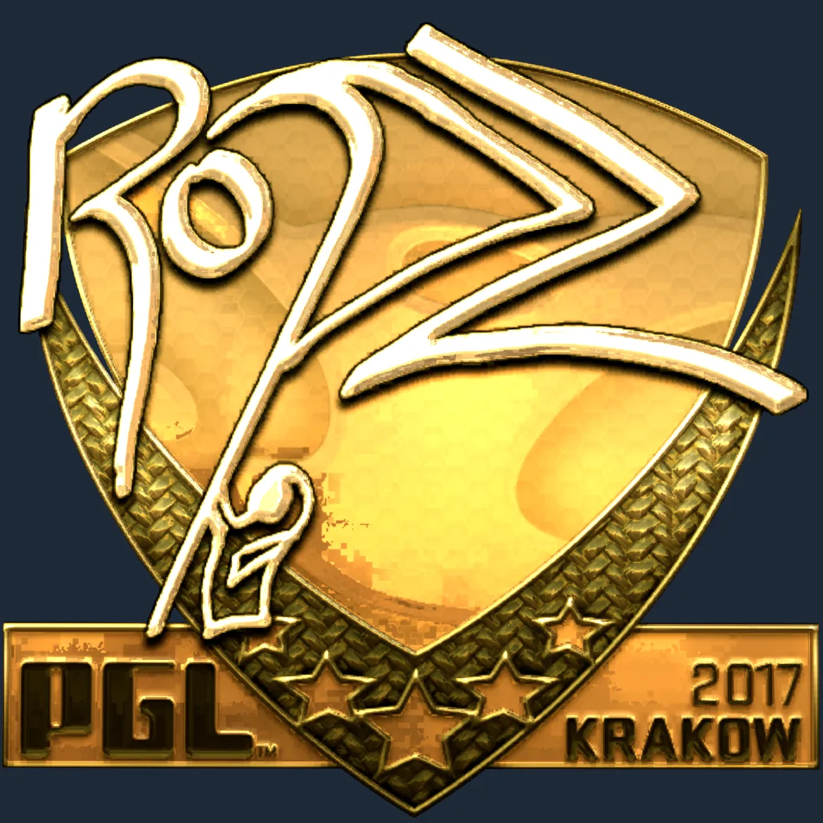 Sticker | ropz (Gold) | Krakow 2017
