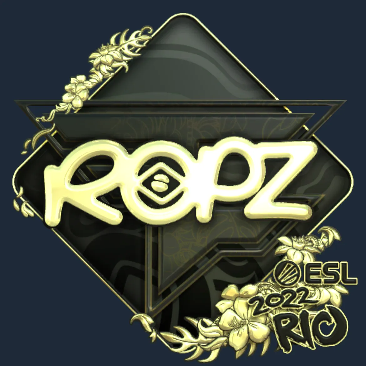 Sticker | ropz (Gold) | Rio 2022