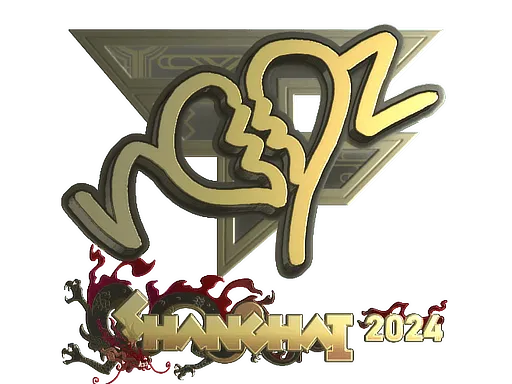 Sticker | ropz (Gold) | Shanghai 2024