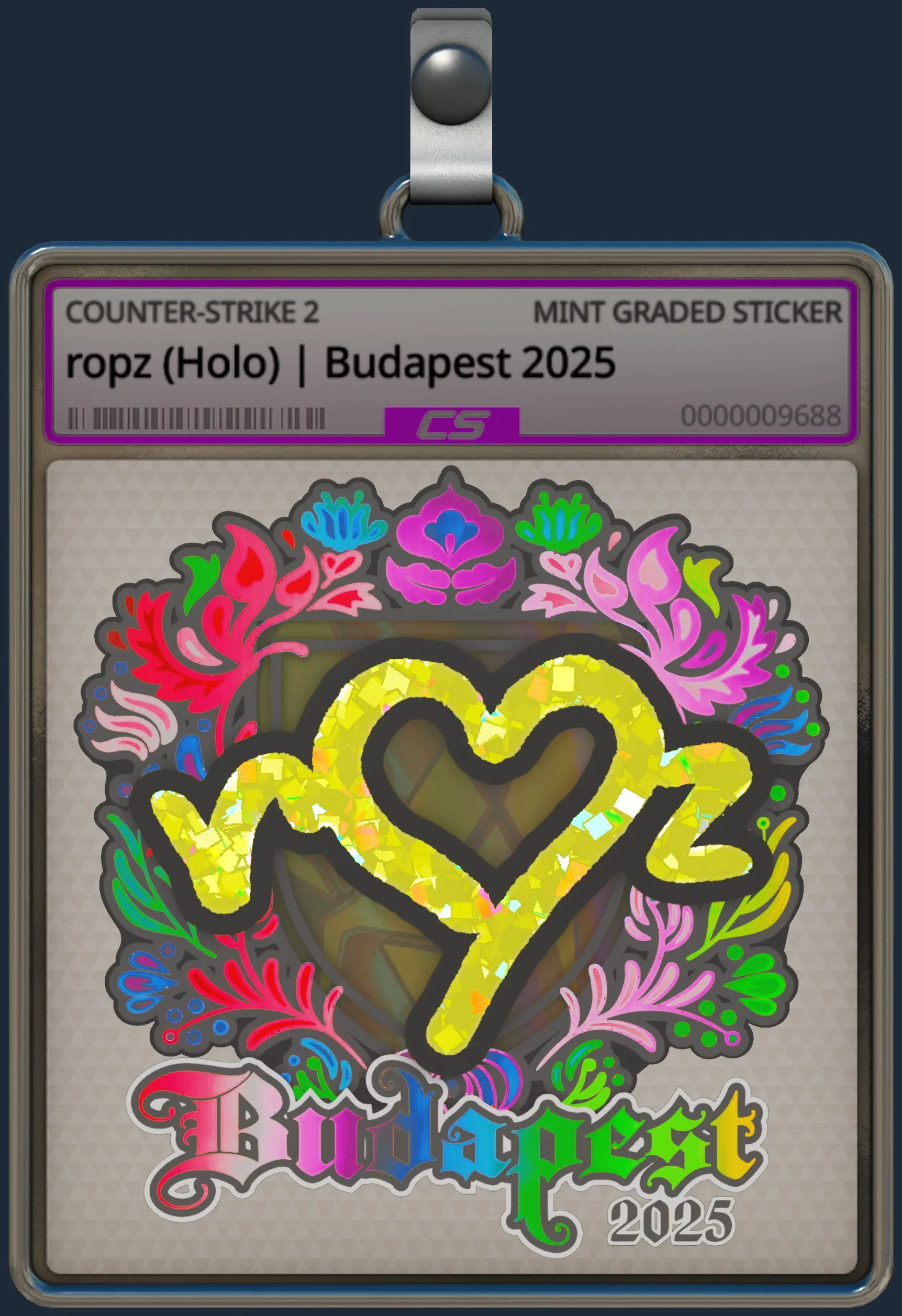 Sticker | ropz (Holo) | Budapest 2025