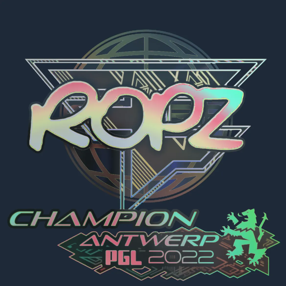 Sticker | ropz (Holo, Champion) | Antwerp 2022