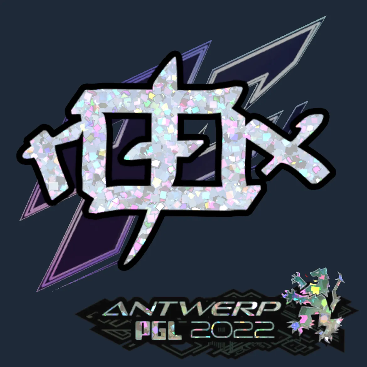 Sticker | rox (Glitter) | Antwerp 2022