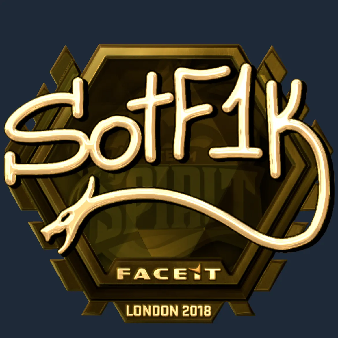 Sticker | S0tF1k (Gold) | London 2018