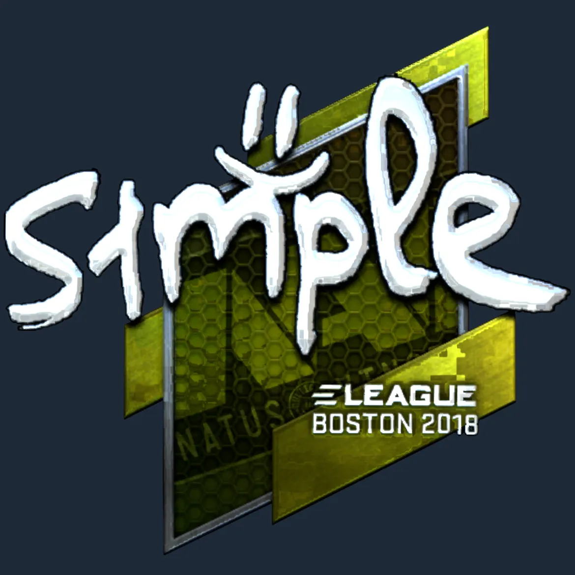 Sticker | s1mple (Foil) | Boston 2018