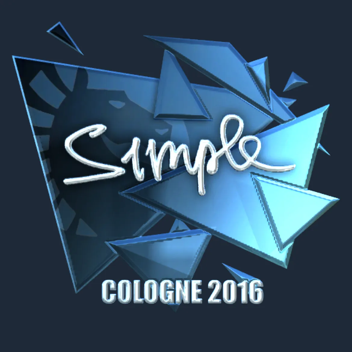 Sticker | s1mple (Foil) | Cologne 2016