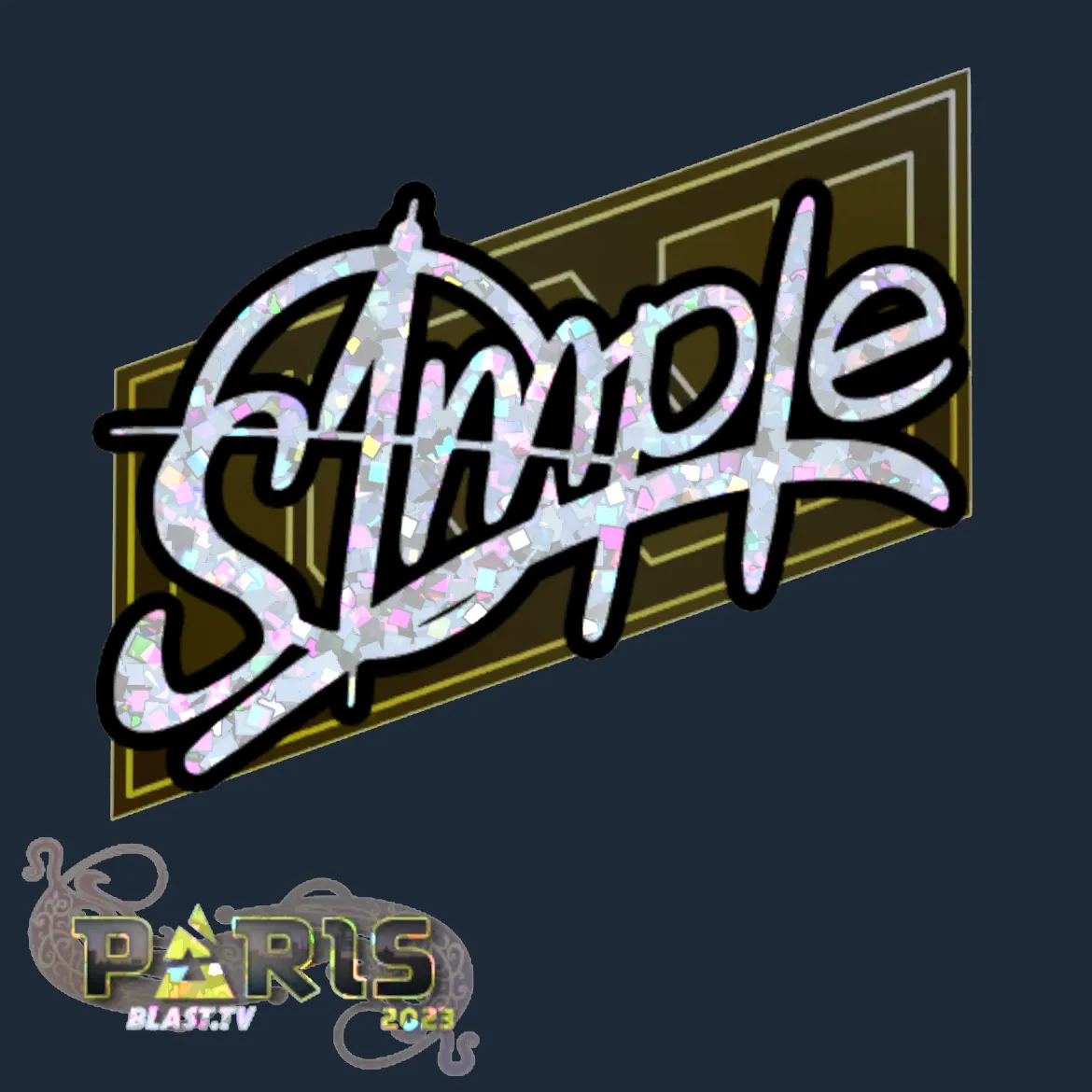Sticker | s1mple (Glitter) | Paris 2023